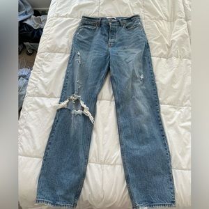 abercrombie and fitch the dad high rise jeans